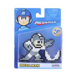 Jakks Pacific - Mega Man 8 Bit Figure | Mega Man w/ Rolling Cutter - Blue