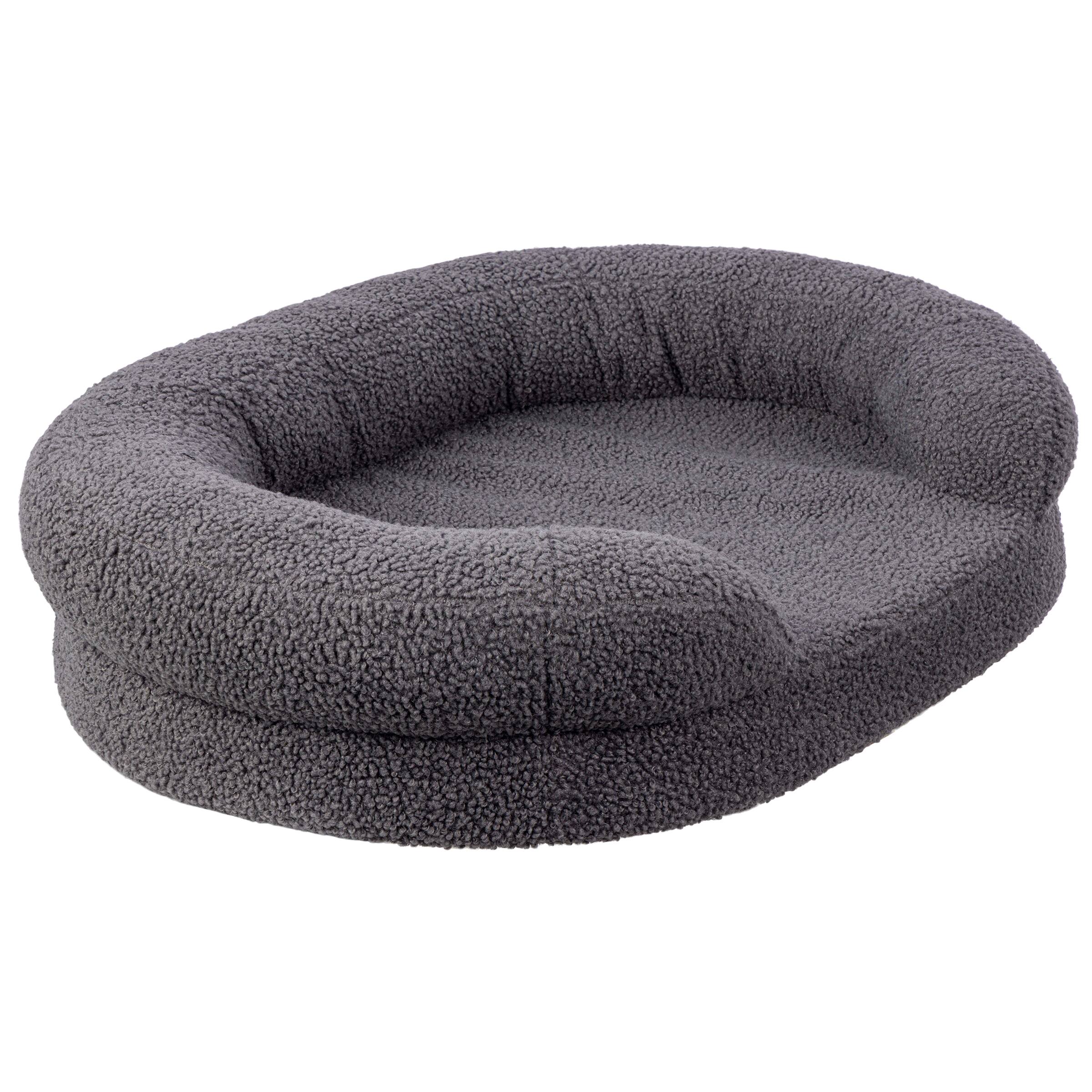 Front. PetMaker - PETMAKER Orthopedic Dog Bed for Small Dogs, Gray, 28” x 22” x 6.5” - Gray.