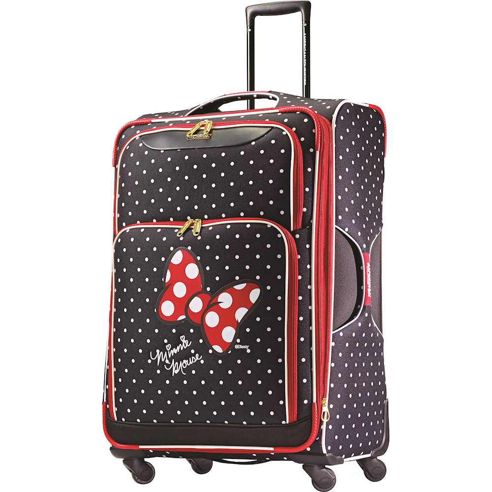 American Tourister Disney 28 Spinner Minnie Mouse red bow 67615