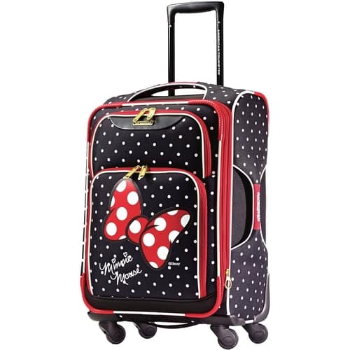 American Tourister - Disney 24" Spinner - Minnie mouse red bow - Larger Front