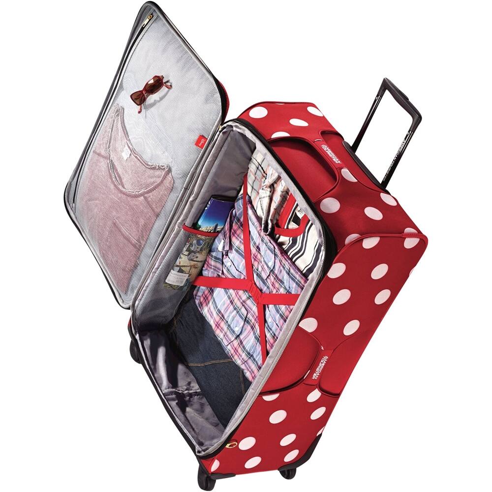 Angle Zoom. American Tourister - Disney 21" Spinner - Minnie mouse polka dot.