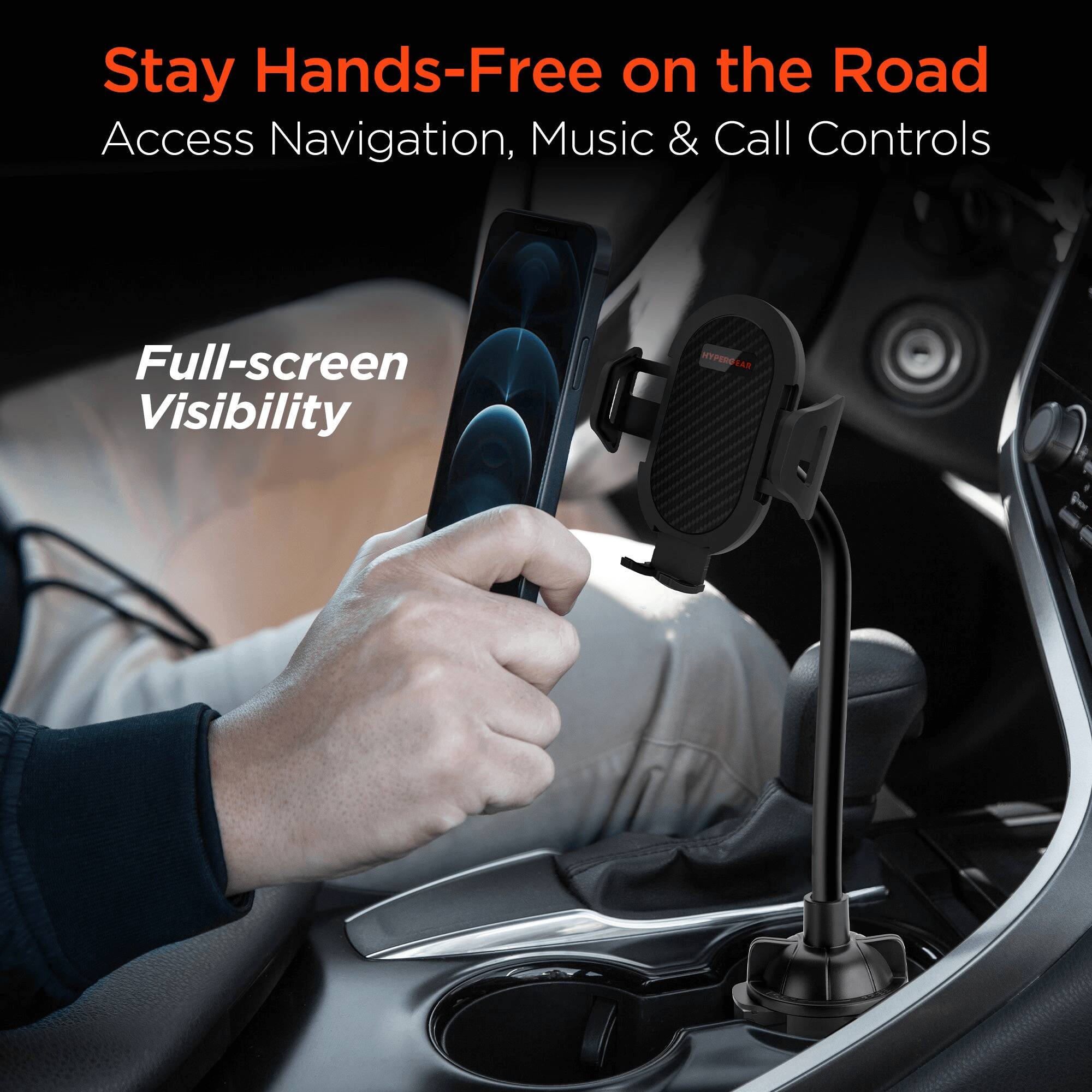 Stay Hands-Free on the Road  
Access Navigation, Music & Call Controls  
Full-screen Visibility