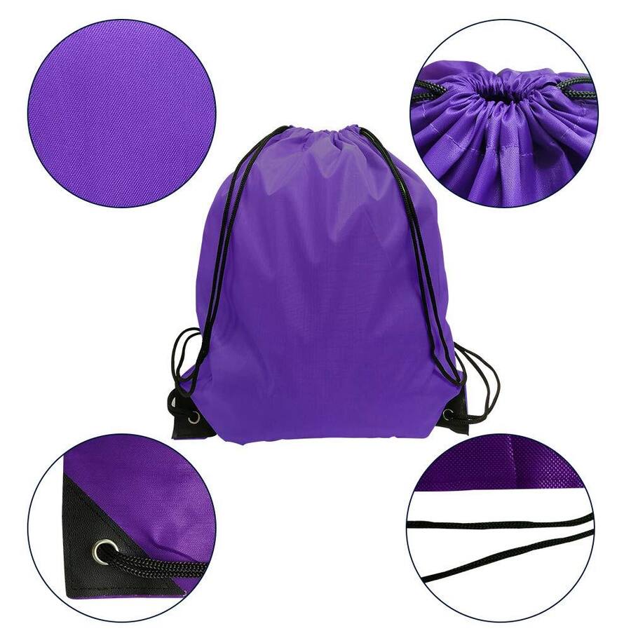 Cozy Serene Drawstring Backpack Bulk Nylon Bag String For Gym Party ...