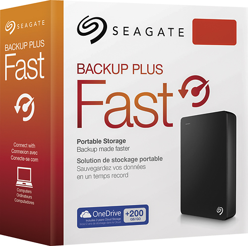 Best Buy: Seagate Backup Plus Fast 4TB External USB 3.0 Portable 