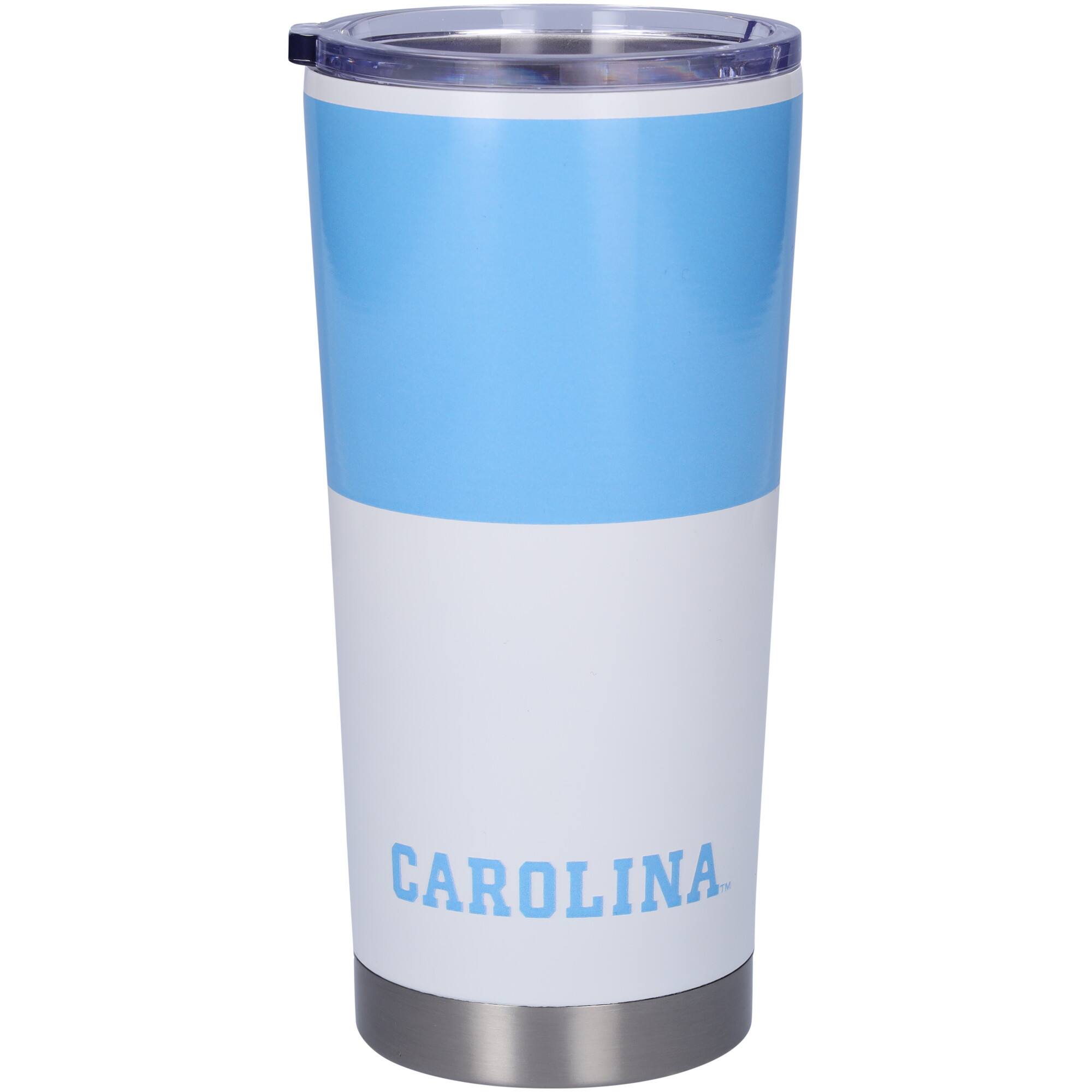 Alt View 1. Logo Brands - North Carolina Tar Heels 20oz. Colorblock Stainless Tumbler - Multicolor.