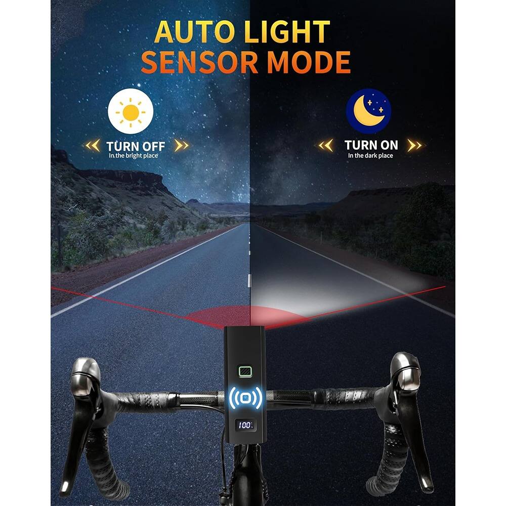 AUTO LIGHT SENSOR MODE

TURN OFF  
In the bright place

TURN ON  
In the dark place