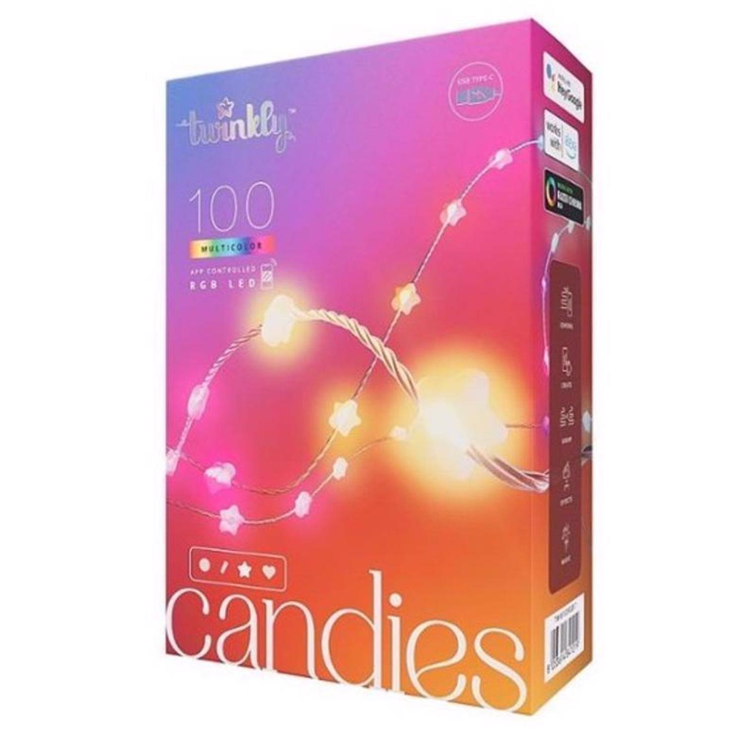 twinkly 100 MULTICOLOR APP CONTROLLED RGB LED CANDIES