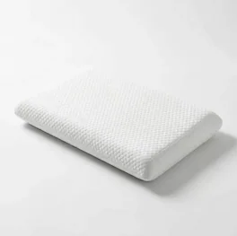 Dyonery - Ultra-Thin Memory Foam Pillow, 2.75'' Low-Profile Flat Pillow for Back Sleepers, Pressure Relief - White