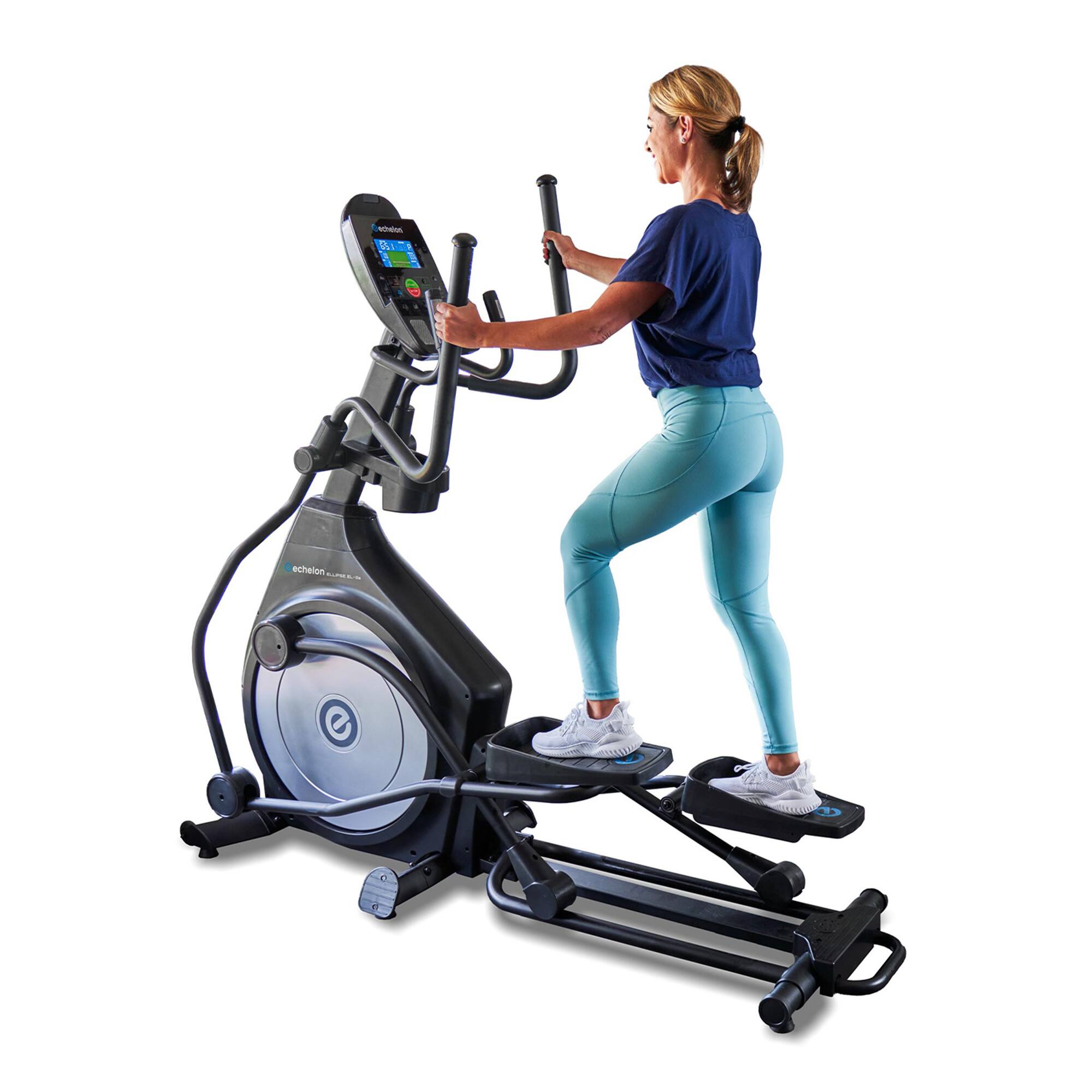 Angle. Echelon - Ellipse EL-5 Elliptical Machine with Quiet Magnetic Resistance and Power Incline - Black.