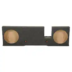 Front. QPower - QPower Dual 12" Subwoofer Enclosure, Sub Box for Ford F-150 SuperCrew 2004-2008.