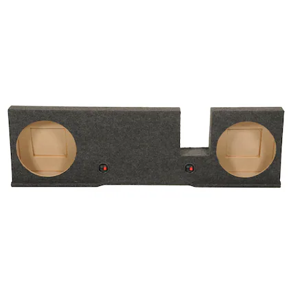 Front. QPower - QPower Dual 12" Subwoofer Enclosure, Sub Box for Ford F-150 SuperCrew 2004-2008.