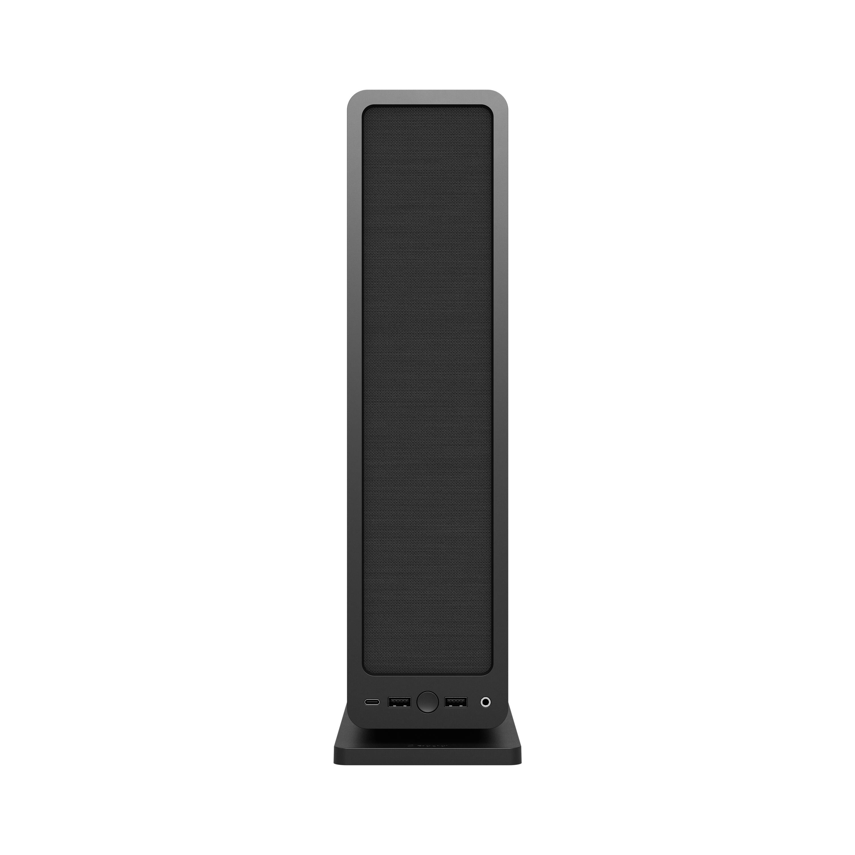 Alt View 18. Fractal Design - Ridge Black Mini-ITX Slim Small Form Factor Console PC Case with PCIe 4.0 Riser - Black.