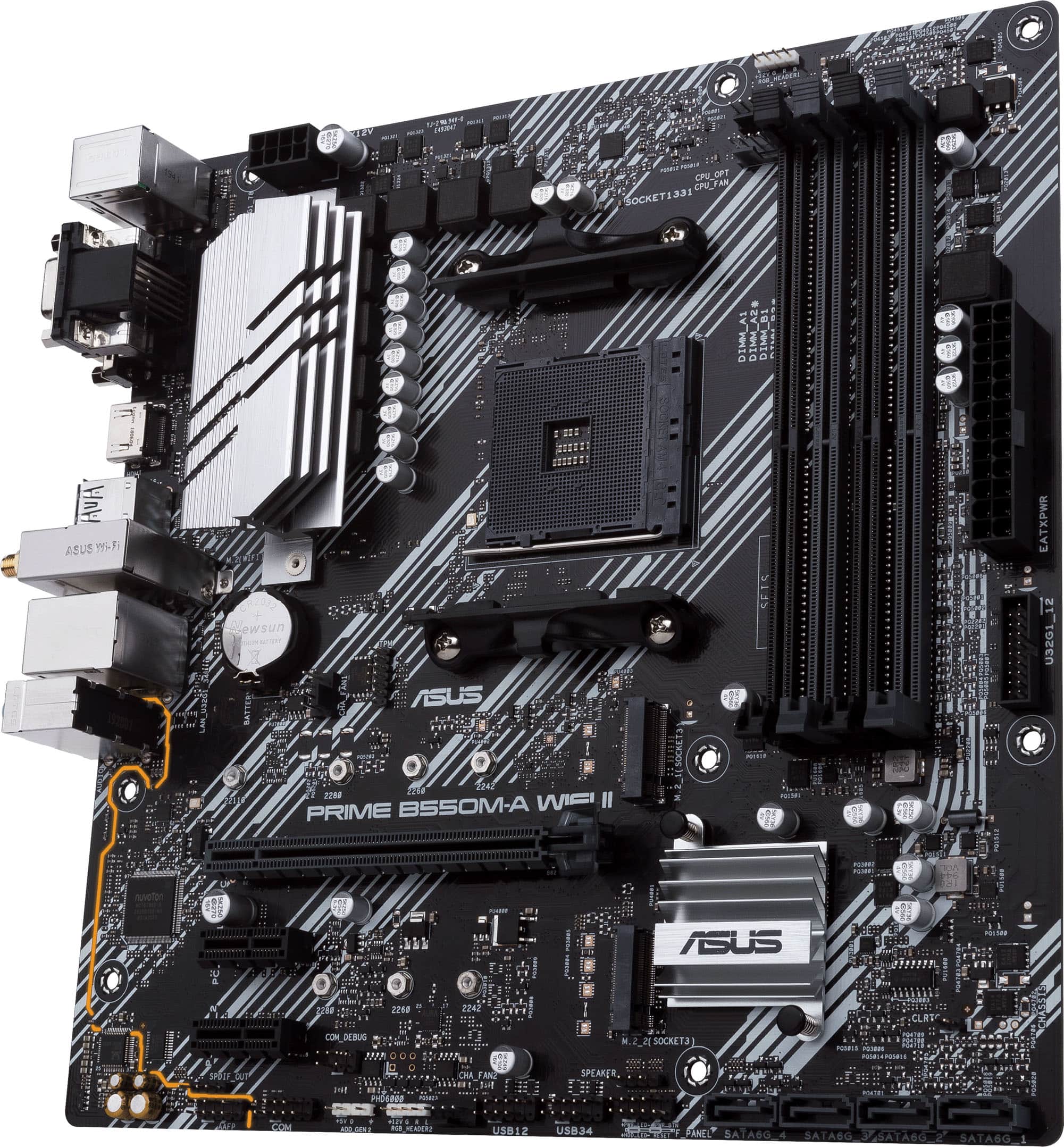 ASUS PRIME B550M A WIFI II (Socket AM4) AMD B550 Micro ATX DDR4 Wi