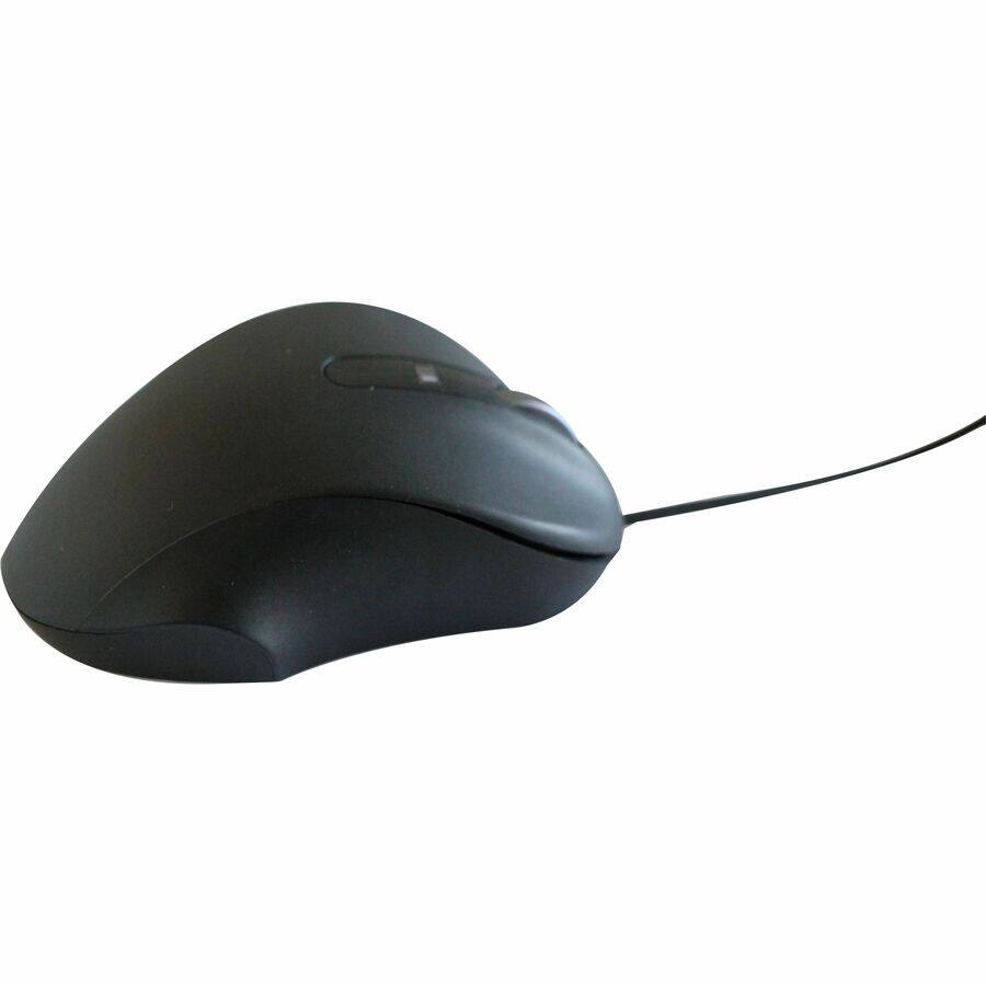 Alt View 3. Matias - Matias USB-C PBT Mouse - Black - Cable - Black - USB Type C - Scroll Wheel - 4 Button(s) - Black.