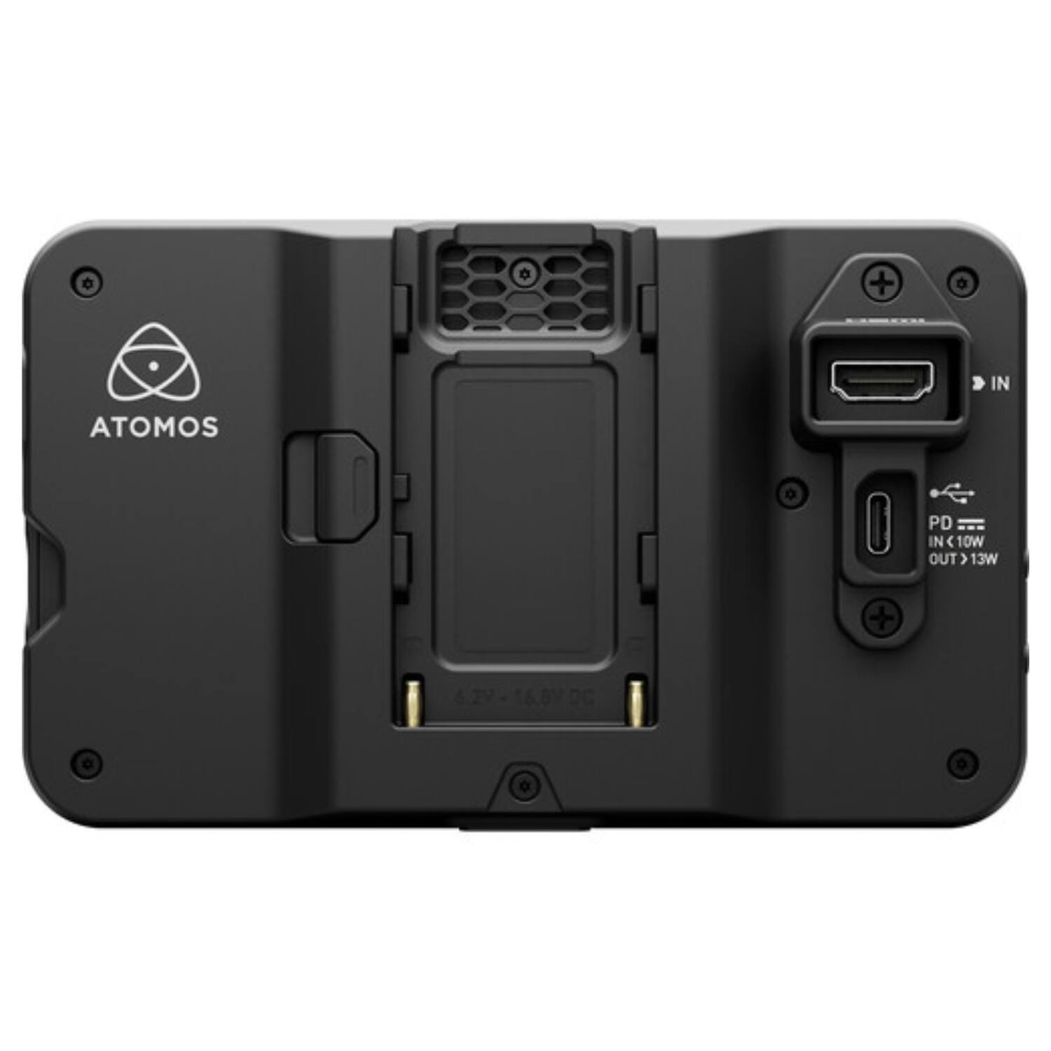 ATOMOS

PD IN
IN < 10W
OUT > 13W

6.2V - 16.8V DC

USB-C IN
PD OUT