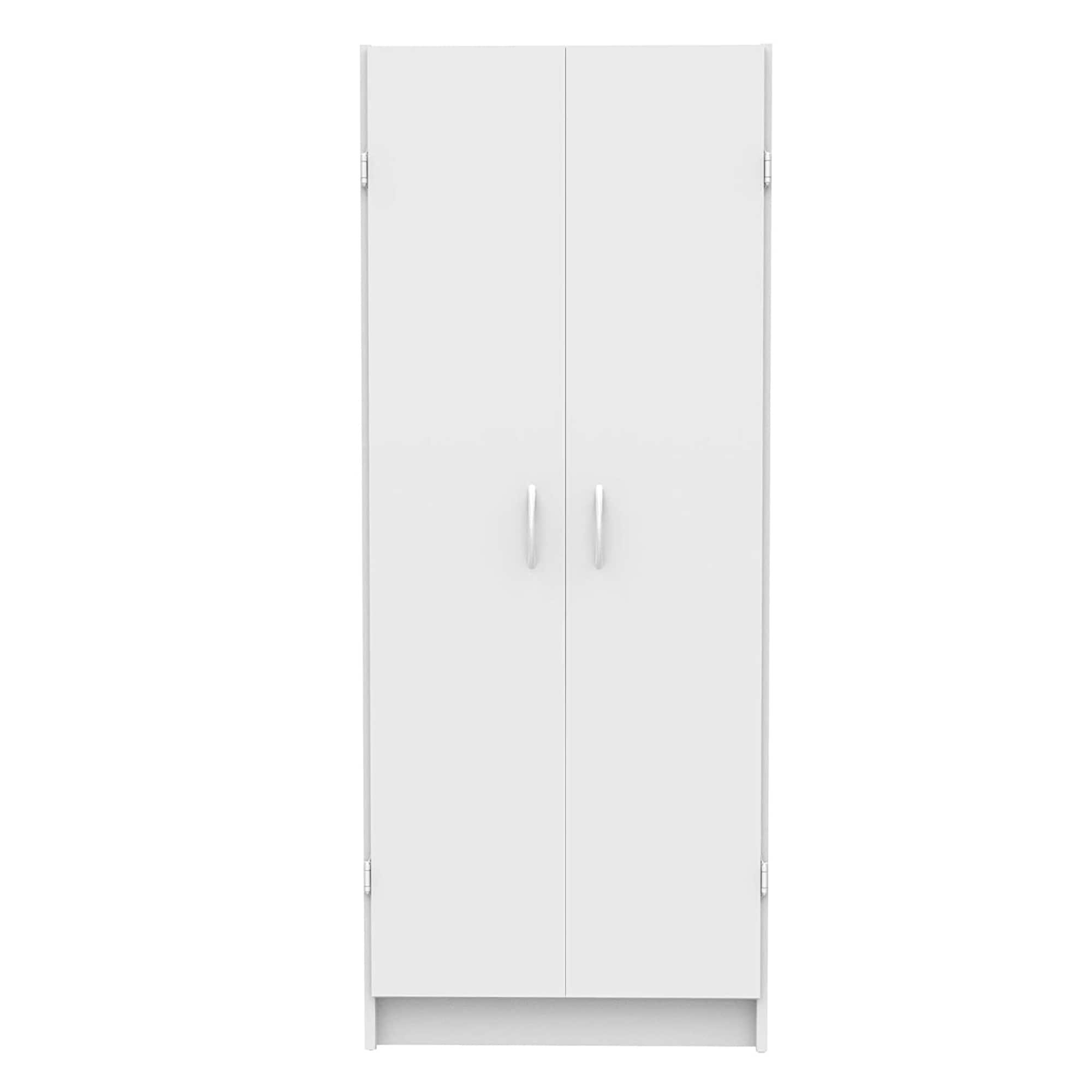 Front. ClosetMaid - ClosetMaid 896700 12.5 x 24 x 59.5 Inch Adjustable 4 Shelf Pantry Cabinet, White - White.