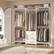 Front. Aheaplus - Sturdy Metal Garment Rack with 3 Fabric Drawers, Wall Mounted Clothing Rack with 5 Hanging Rods & Storage Shelves - Beige Oak.