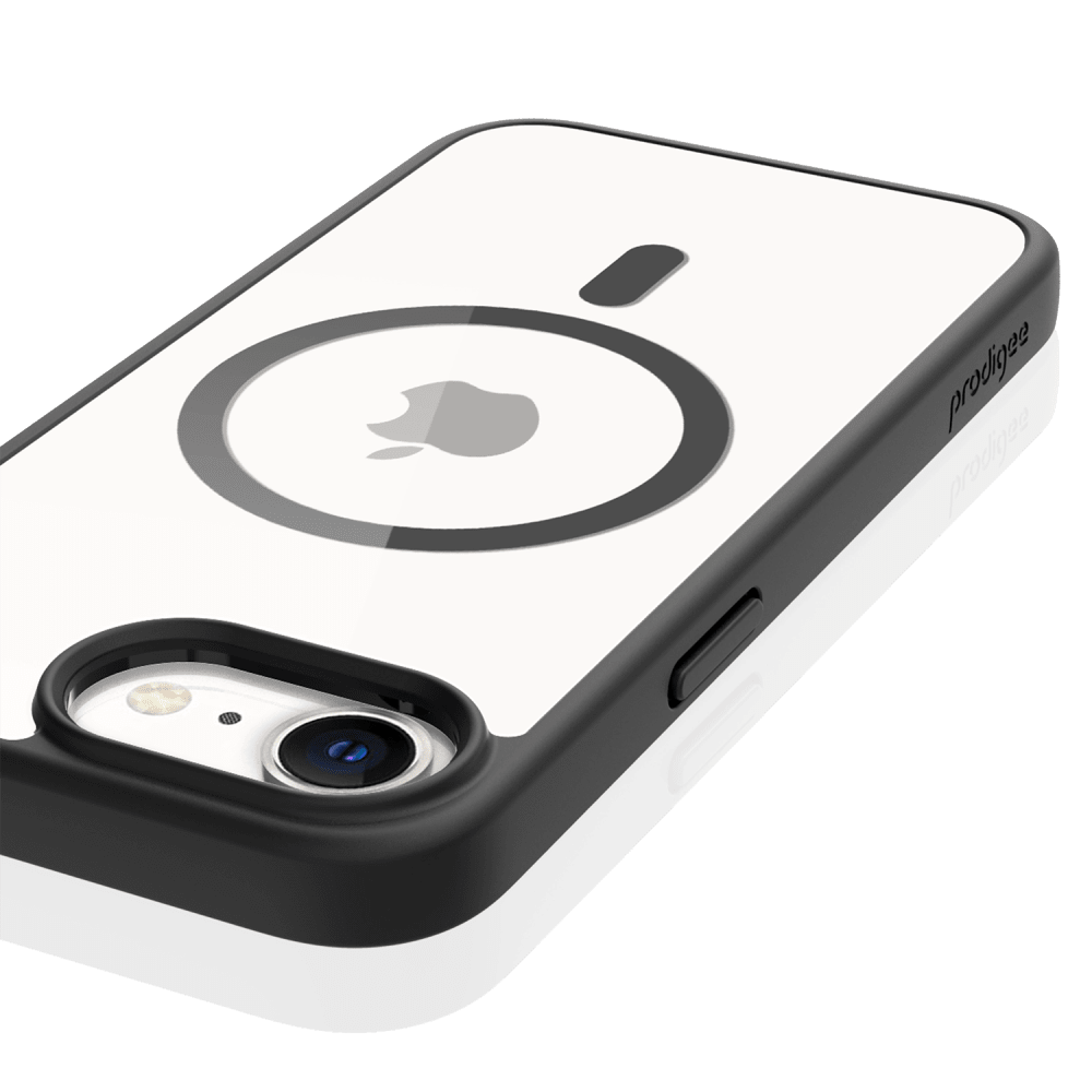 Alt View 2. Prodigee - Magneteek Series Case for MagSafe for Apple iPhone 16e - Black - Black.