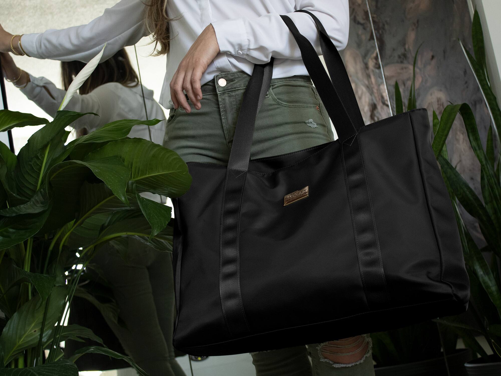 Alt View 3. Badgley Mischka - BADGLEY MISCHKA Nylon Weekender Duffel Bag | Black - Black.