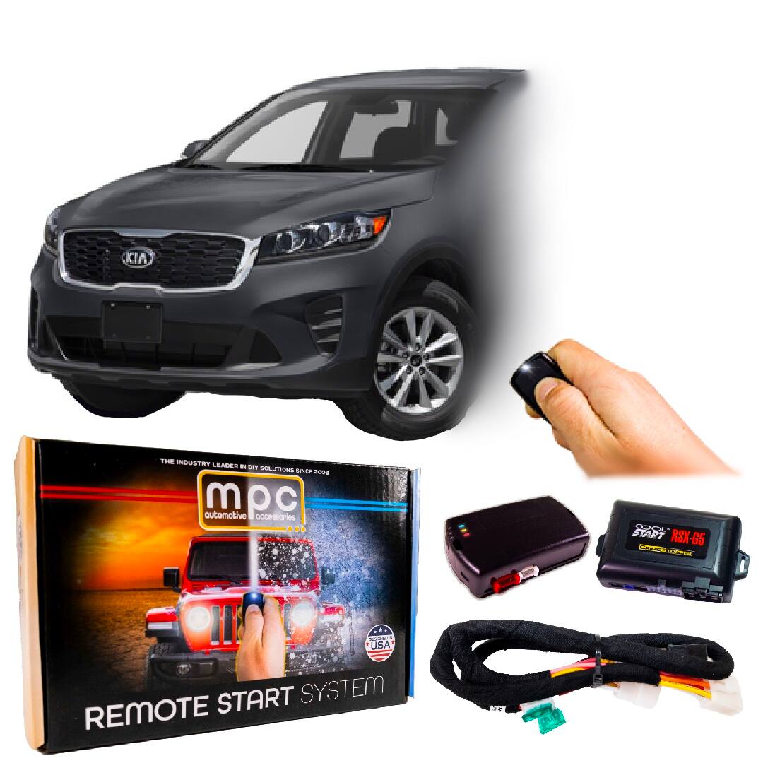 MPC - Factory Remote Activated Start Kit For 2016-2020 Kia Sorento - Key-to-Start - Black