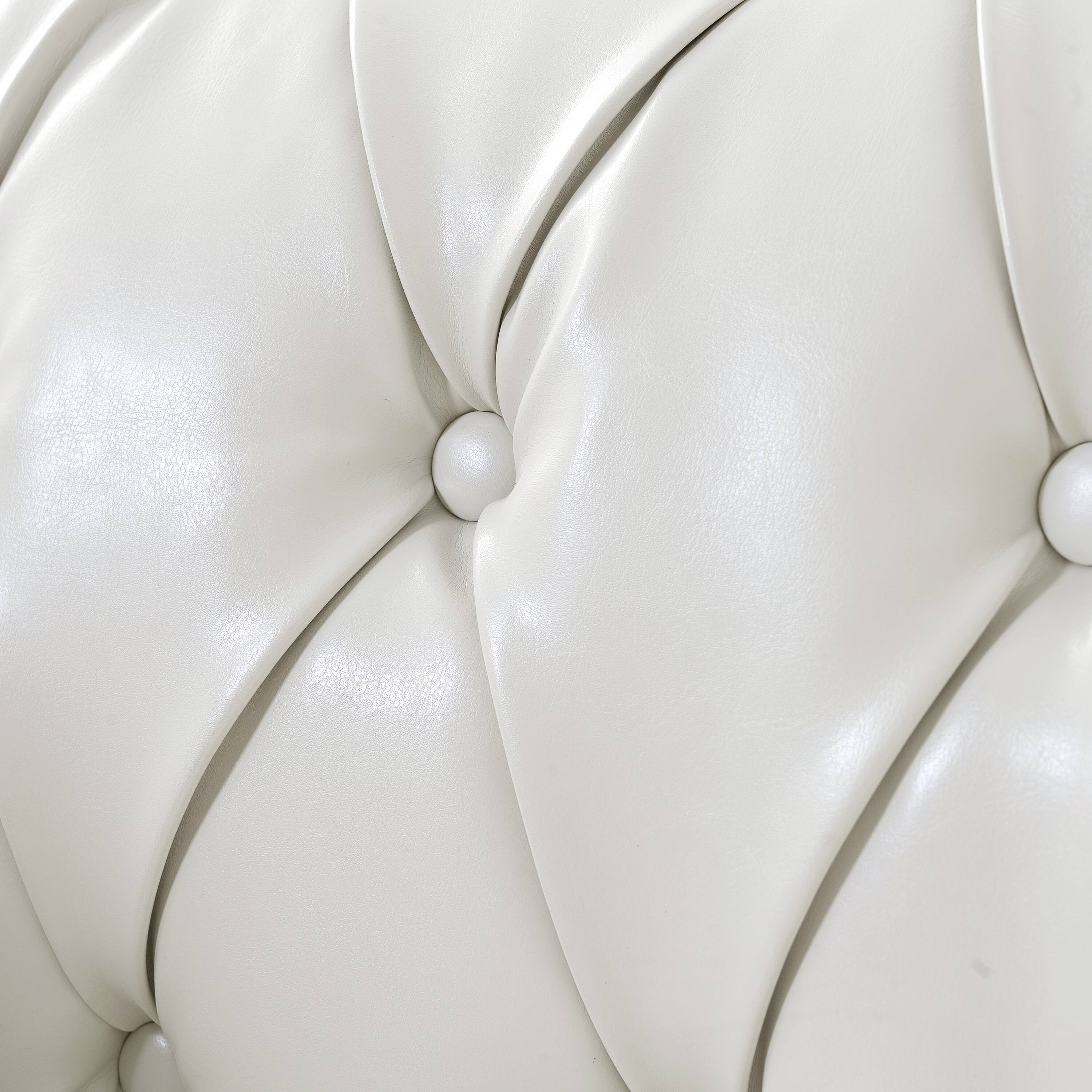 Alt View 2. Anysun - Modern Classic PU Leather Sofa Set - Luxurious Comfort & Stylish Durable Design - White.