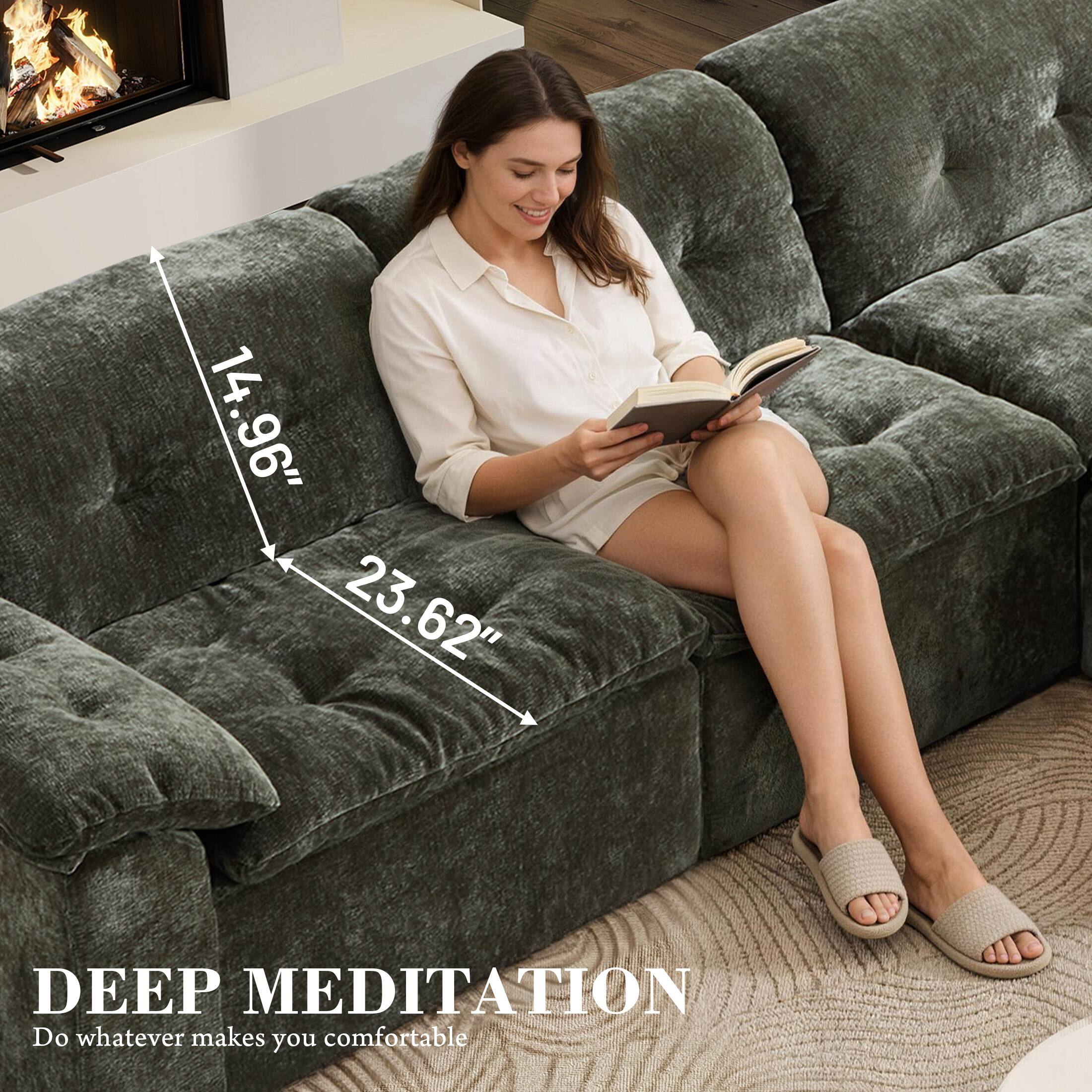 14.96" 23.62" DEEP MEDITATION  
Do whatever makes you comfortable