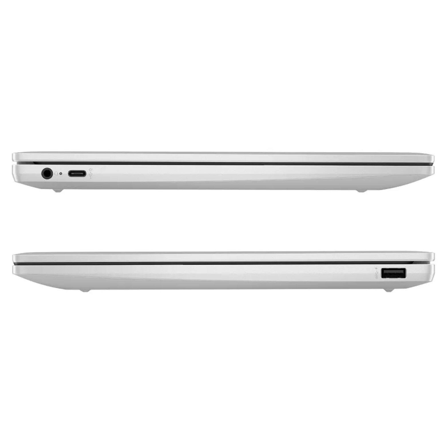 Alt View 4. HP - Chromebook 14a-nf0002tg 14" Intel Processor N100 up to 3.4 GHz Intel UHD Graphics 4GB 64GB eMMC ChromeOS Laptop - Silver.