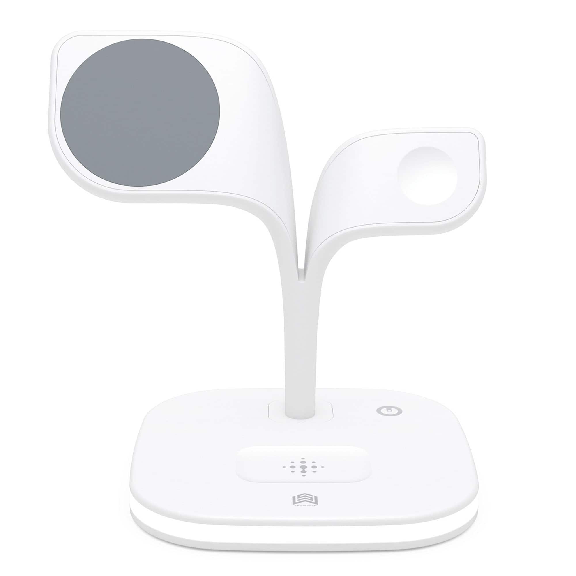 YONWAY - Magnetic Charging Station with Night Light for Multiple Devices, Wireless Charger for iPhone, Apple Watch, AirPods