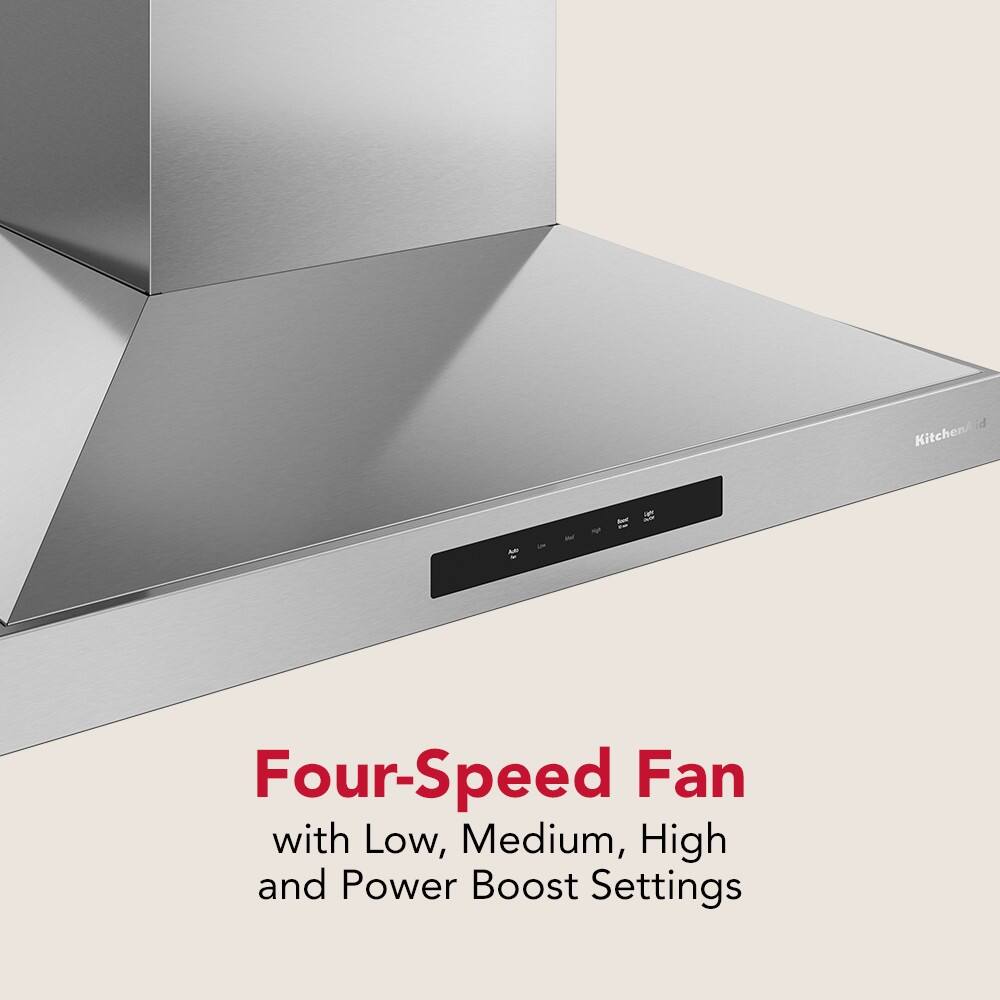 Four-Speed Fan with Low, Medium, High and Power Boost Settings