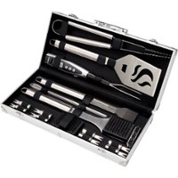 Cuisinart - 20 Piece Deluxe Stainless-Steel Grill Tool Set - Stainless Steel - Angle_Zoom