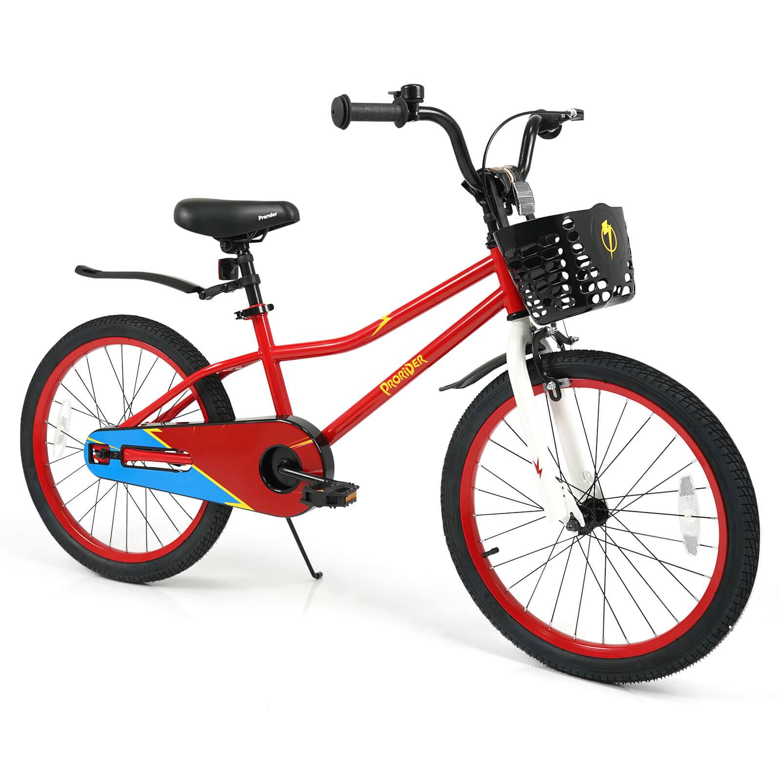 "Costway - 20"" Kids Bike with Hand & Coaster Brakes, Adjustable Seat & Handlebar, Kickstand - Red" price history on PriceWatchPro