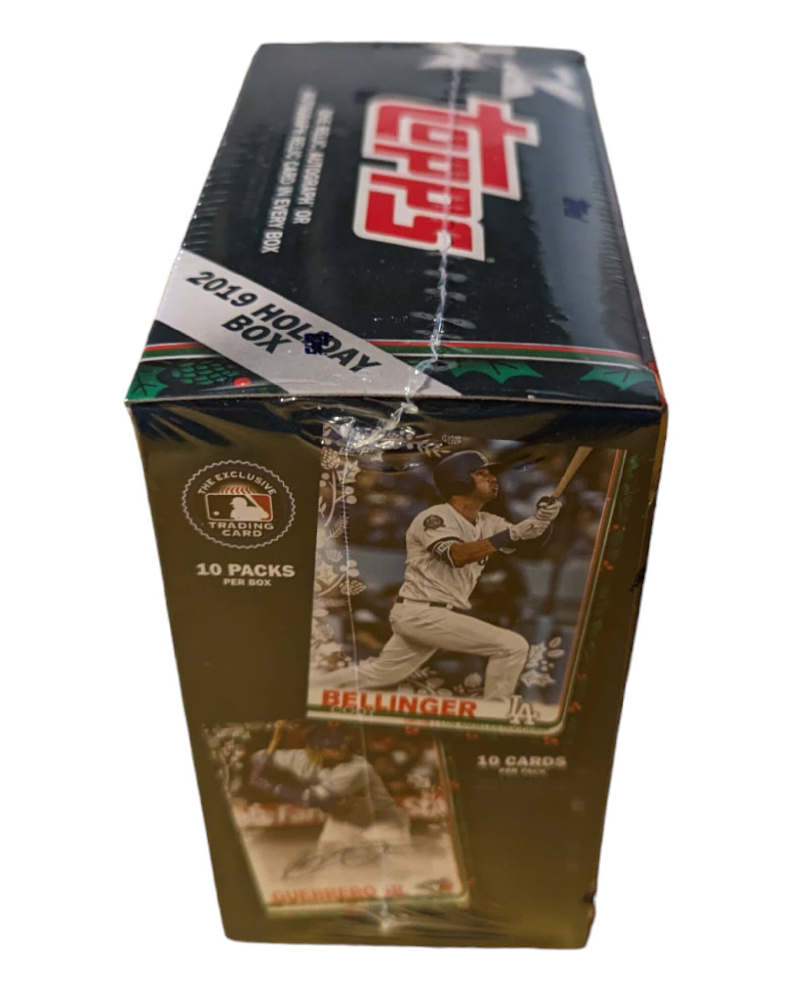 2019 HOLIDAY BOX  
THE EXCLUSIVE TRADING CARD  
10 PACKS PER BOX  
BELLINGER  
10 CARDS PER PACK  
GUERRERO