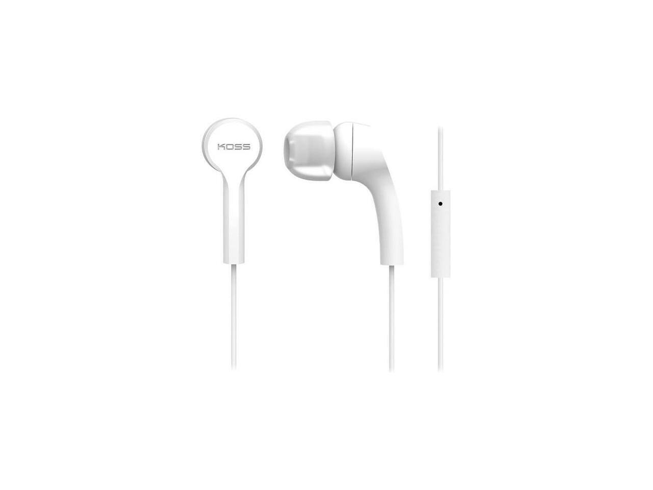 Alt View 2. Koss - KOSS White 189585 Binaural In Ear Bud with Mic White.
