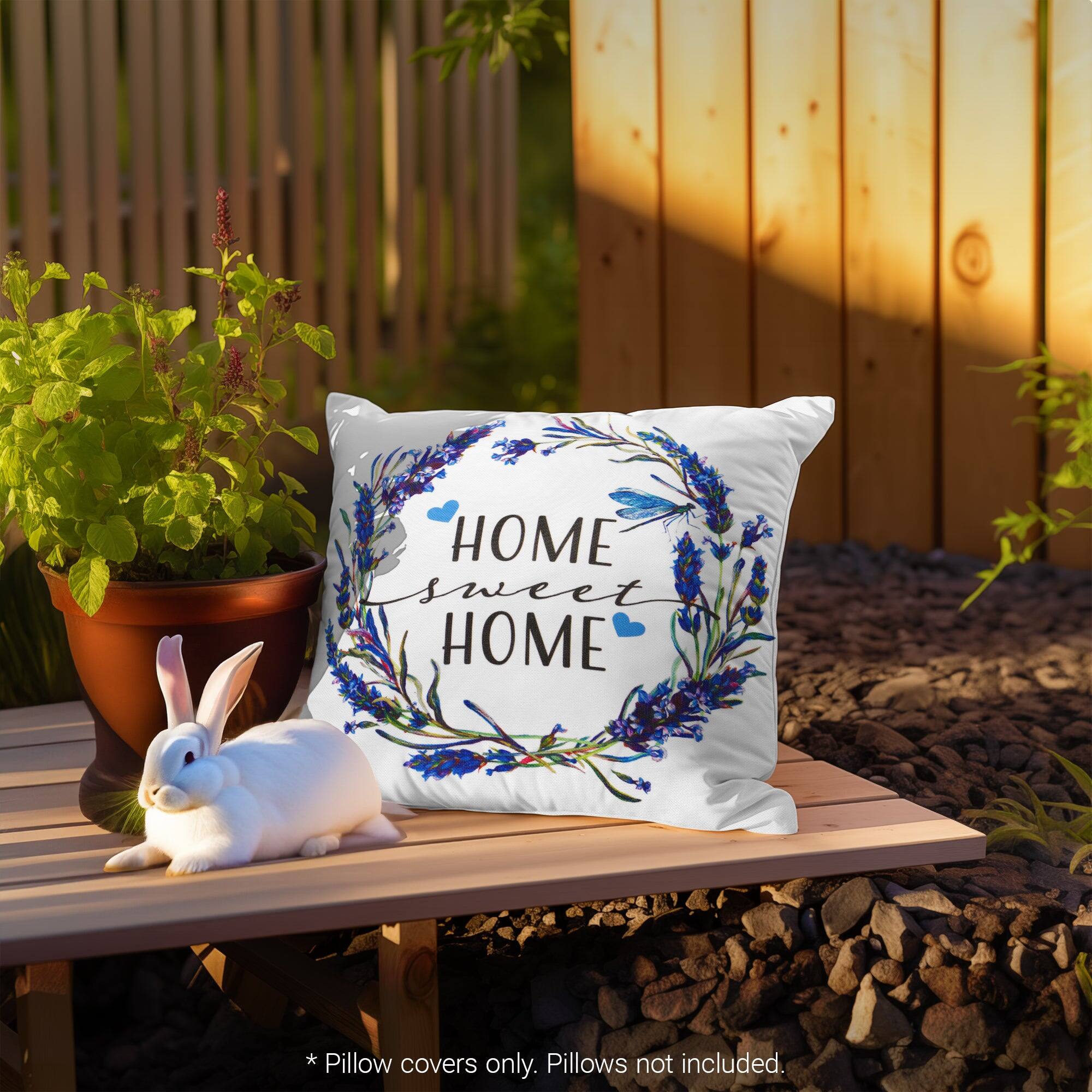 HOME sweet HOME  
* Pillow covers only. Pillows not included.