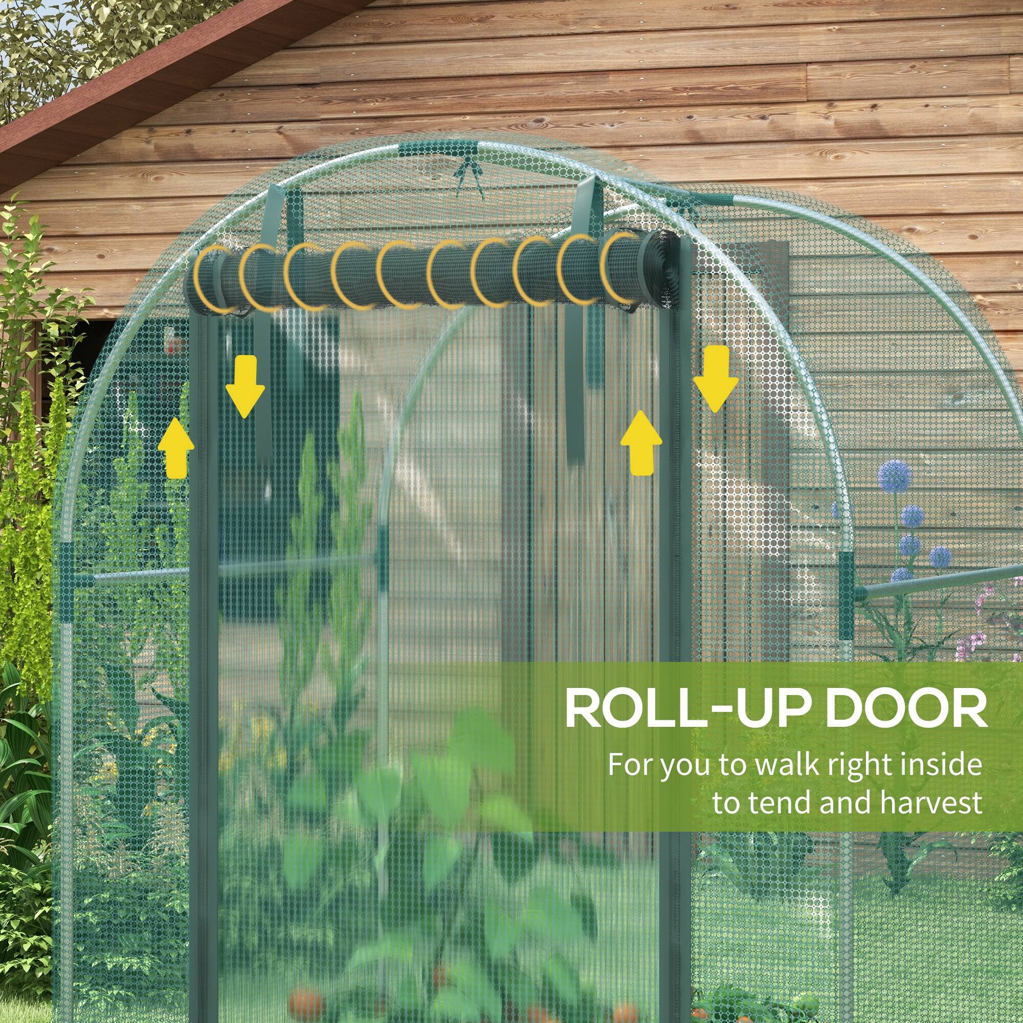 ROLL-UP DOOR  
For you to walk right inside to tend and harvest
