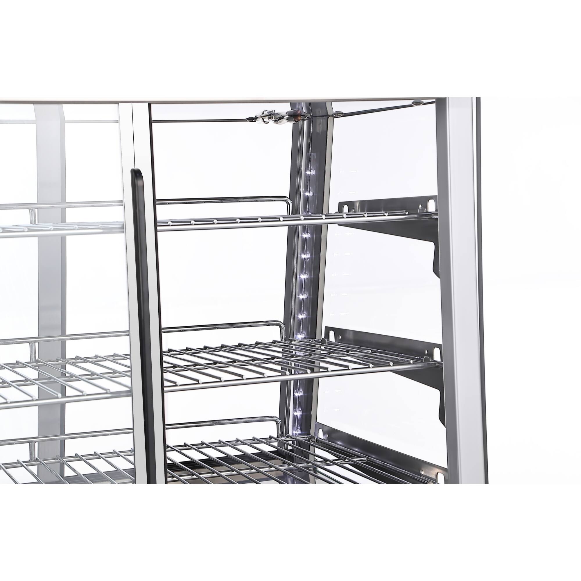 Alt View 4. Koolmore - 26 in. Glass Countertop Display Warmer, 3.4 cu. ft. in Stainless Steel (HDC-3C-SS) - Silver.