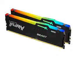 Kingston - KF556C36BBEAK2-16 16GB (2 x 8GB) DDR5 5600 (PC5 44800) Memory (Desktop Memory) Model KF556C36BBEAK2-16 - Black