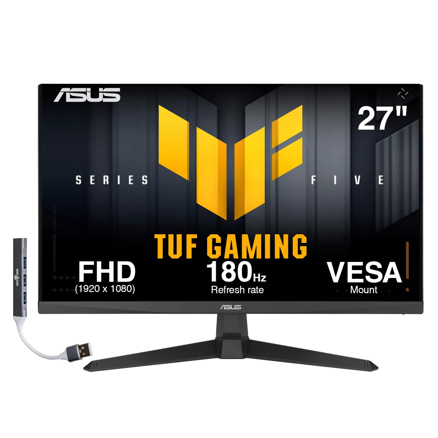 ASUS 27" SERIES FIVE TUF GAMING FHD 180 Hz VESA (1920 x 1080) Refresh rate Mount ASUS
