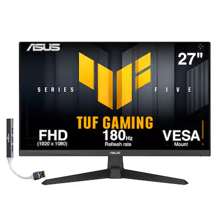 ASUS 27" SERIES FIVE TUF GAMING FHD 180 Hz VESA (1920 x 1080) Refresh rate Mount ASUS