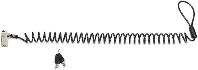 Angle. Kensington - Kensington Slim NanoSaver 2.0 Portable Keyed Laptop Lock - 5.91 ft Cable - Portable - Keyed Lock - Silver - Carbon.