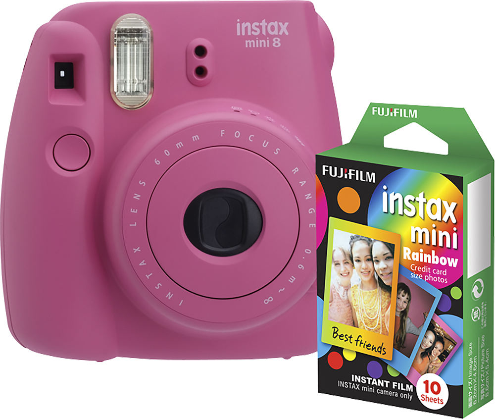 Fujifilm instax mini 8 Instant Film Camera Hot Pink - Best Buy
