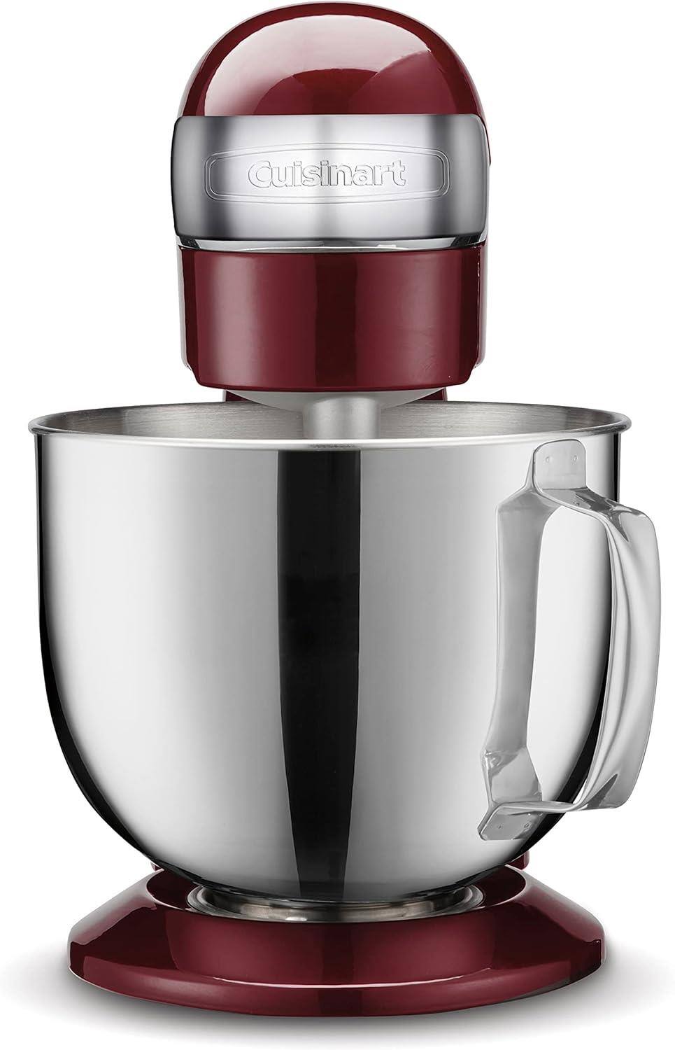 Alt View 2. Cuisinart - Refurbished SM-50 5.5 Qt Stand Mixer 12-Speed, 12 Colors - Precision Master Series - Pinot Noir.