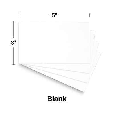 Alt View 3. Staples - Staples 3" x 5" Index Cards, Blank, White, 500/Pack (TR51010) - White.
