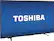 Angle. Toshiba - 65" Class (64.5" Diag.) - LED - 2160p - with Chromecast Built-in - 4K Ultra HD TV - Black.