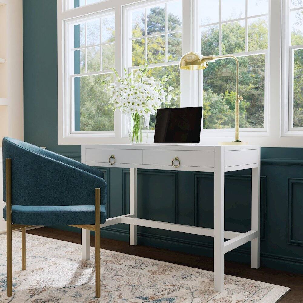 Alt View 7. Butler Specialty - Lark Desk - White.