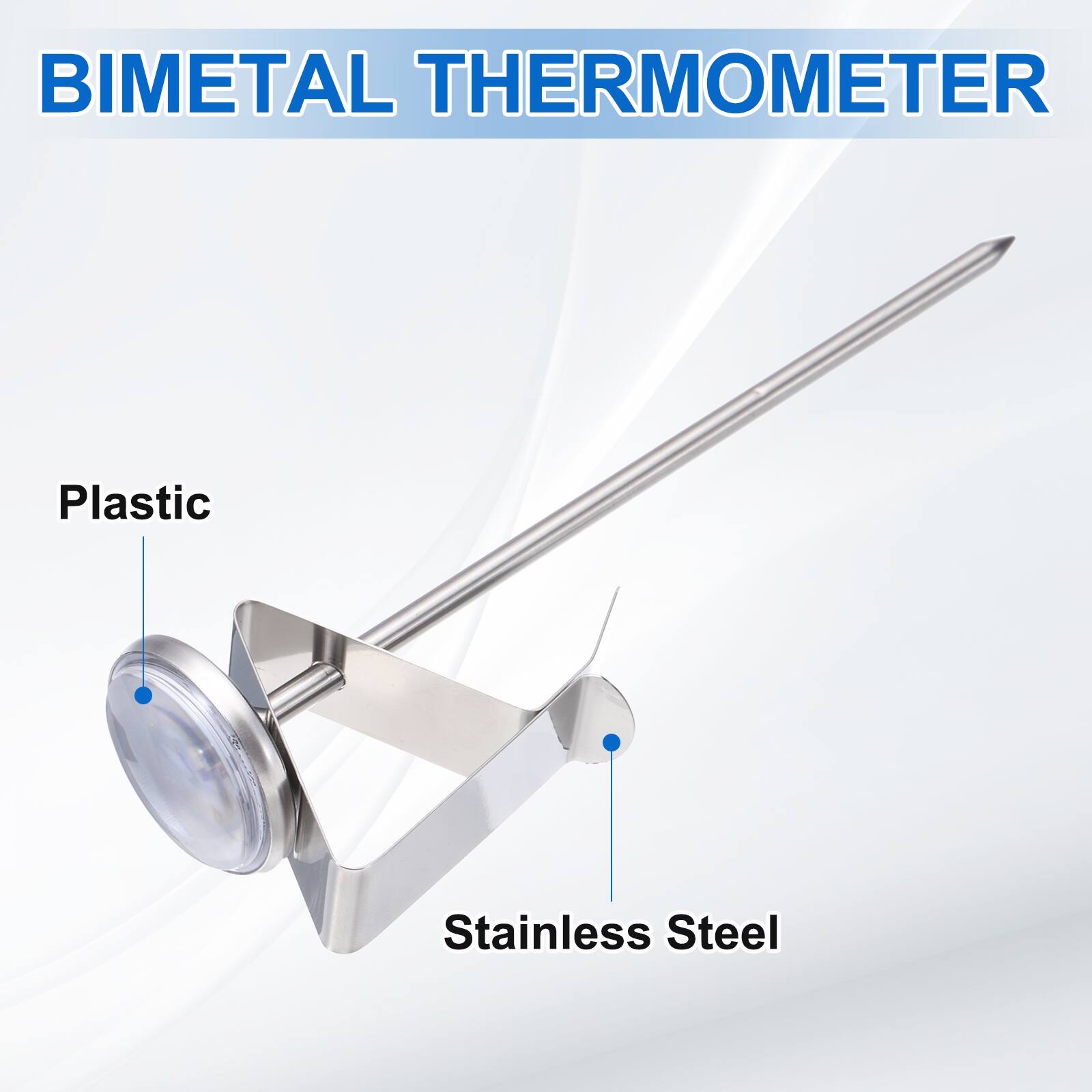 BIMETAL THERMOMETER  
Plastic  
Stainless Steel