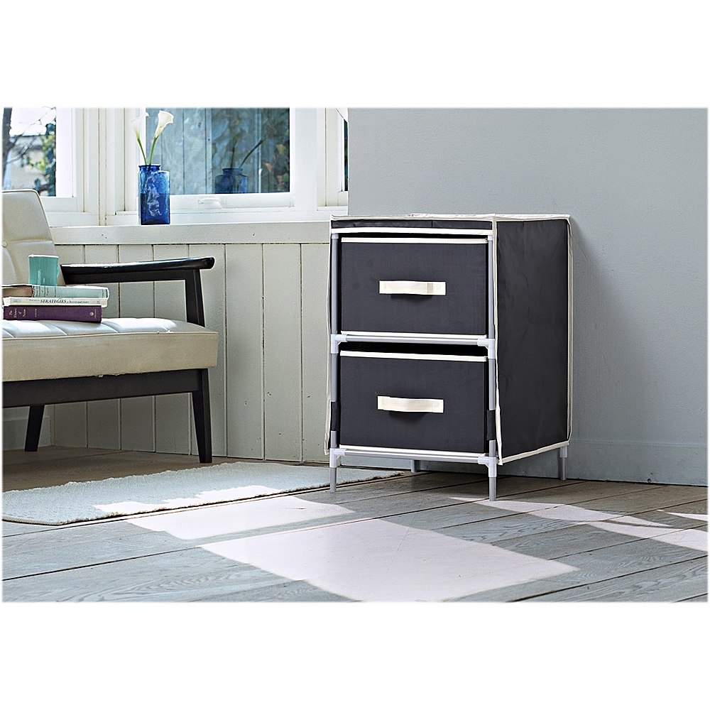 Best Buy Homestar 2Drawer Fabric Dresser Black ZH151950BL