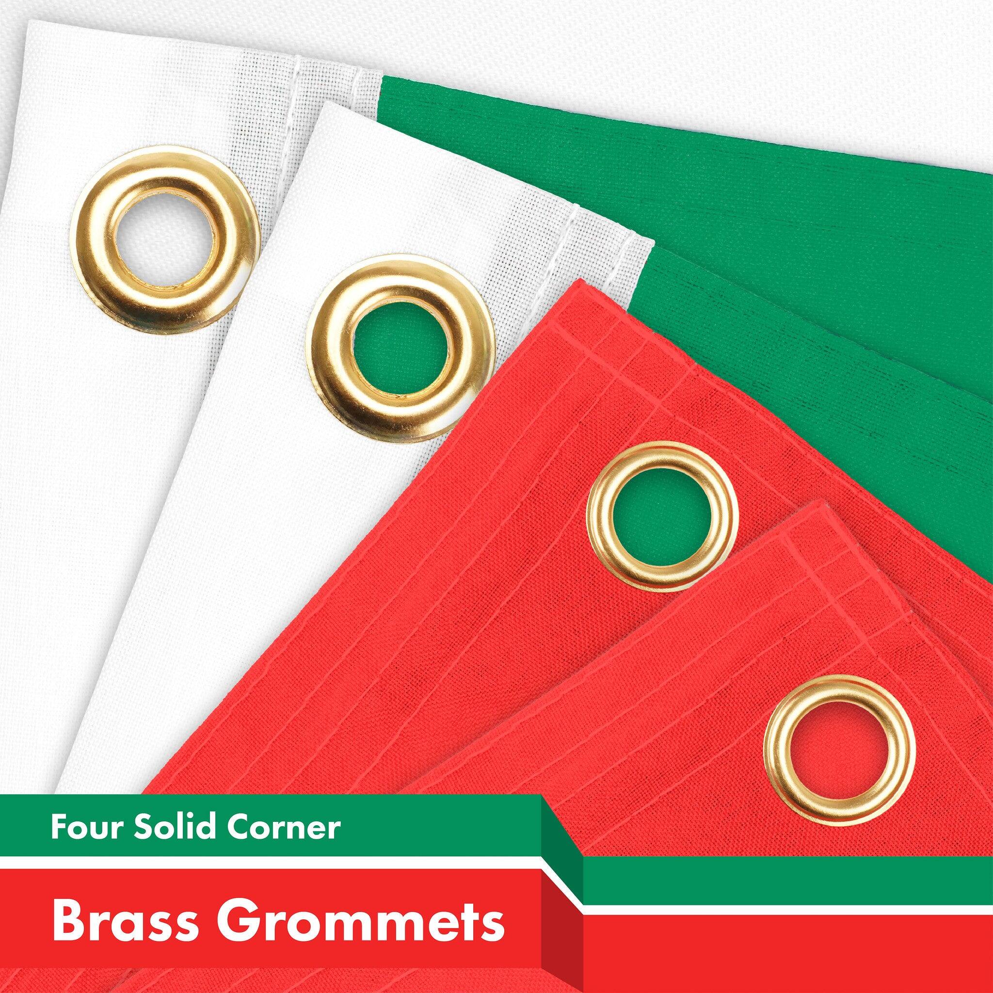 Four Solid Corner Brass Grommets