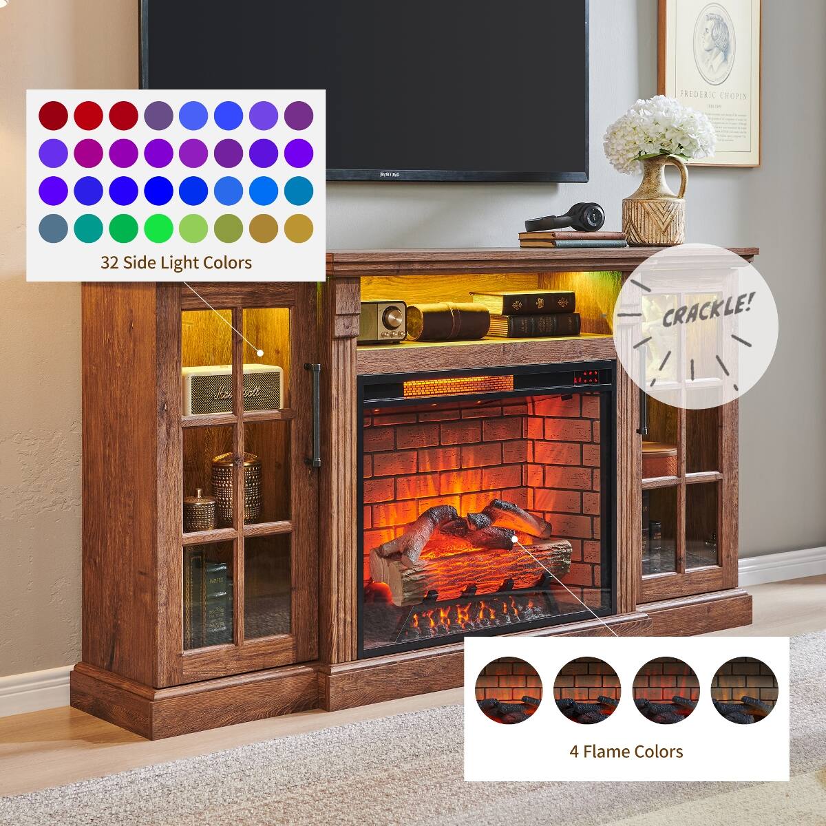 FREDERIC CHOPIN

fried
32 Side Light Colors
CRACKLE!
4 Flame Colors