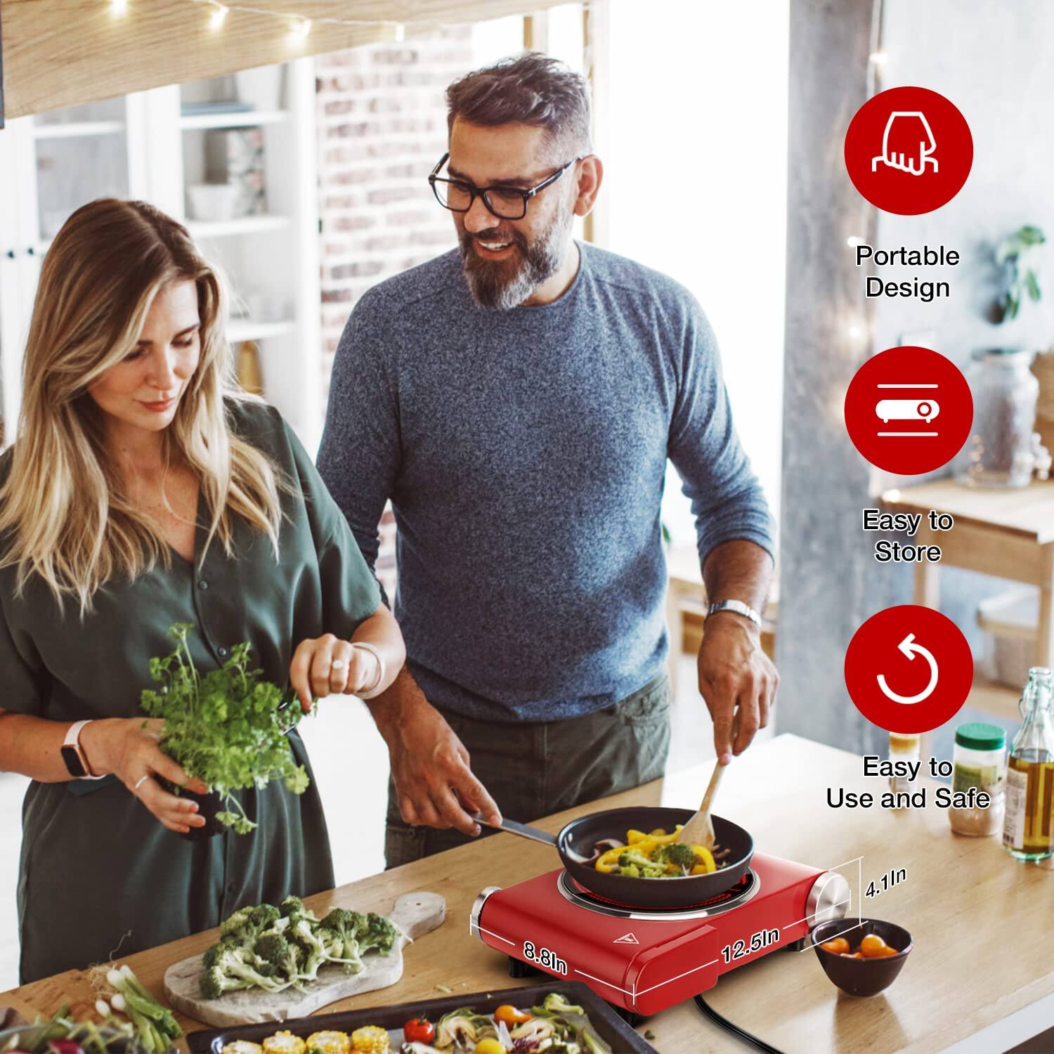 - Portable Design
- Easy to Store
- Easy to Use and Safe

Dimensions:
- 8.8 in
- 12.5 in
- 4.1 in